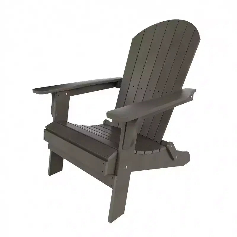 WestinTrends Tuscany HIPSOutdoorPatioFoldingAdirondackChair with Side Table (2-Piece Set)