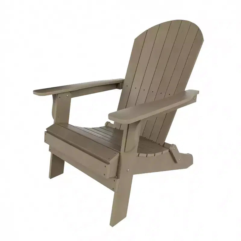 WestinTrends Tuscany HIPSOutdoorPatioFoldingAdirondackChair with Side Table (2-Piece Set)