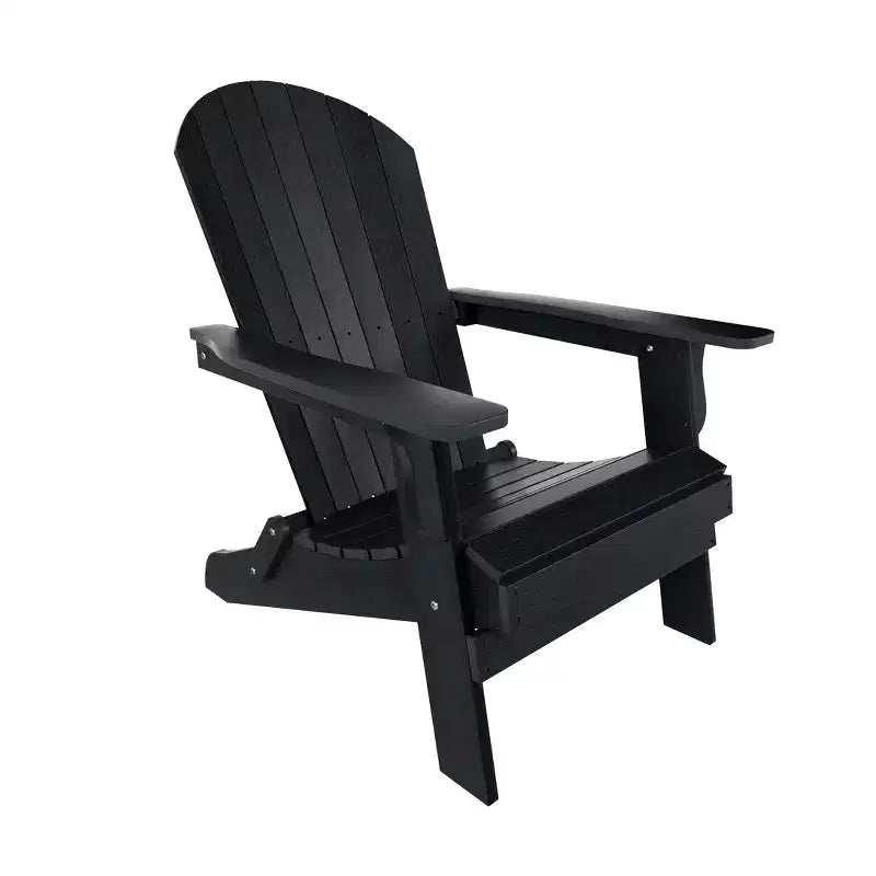 WestinTrends Tuscany HIPSOutdoorPatioFoldingAdirondackChair with Side Table (2-Piece Set)