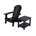 WestinTrends Tuscany HIPSOutdoorPatioFoldingAdirondackChair with Side Table (2-Piece Set)