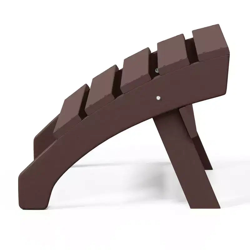 WestinTrends Dylan HDPE Outdoor Patio Adirondack Chair with Ottoman (2-Piece Set)