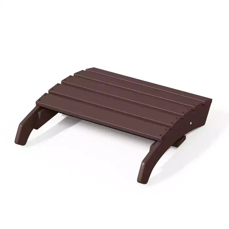 WestinTrends Dylan HDPE Outdoor Patio Adirondack Chair with Ottoman (2-Piece Set)