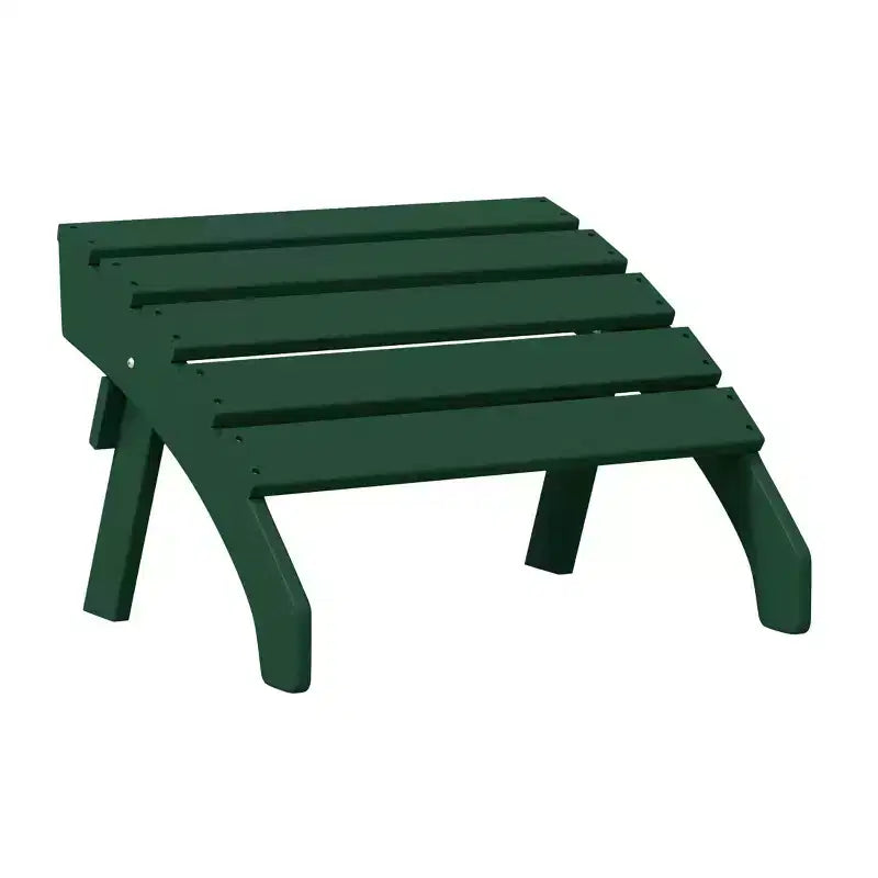 WestinTrends Dylan HDPE Outdoor Patio Adirondack Chair with Ottoman (2-Piece Set)