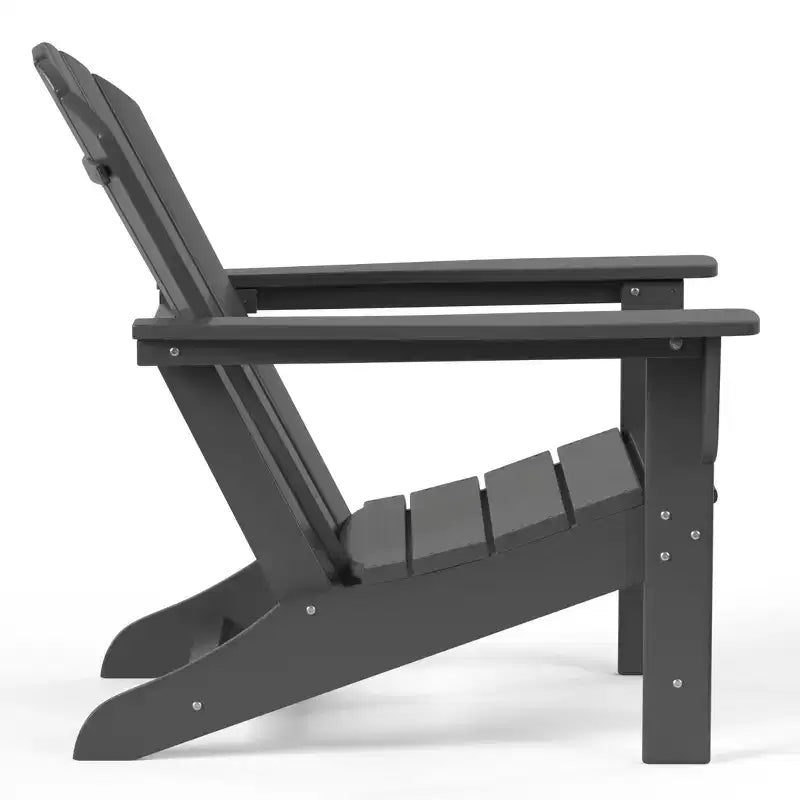 WestinTrends Dylan HDPE Outdoor Patio Adirondack Chair with Ottoman (2-Piece Set)