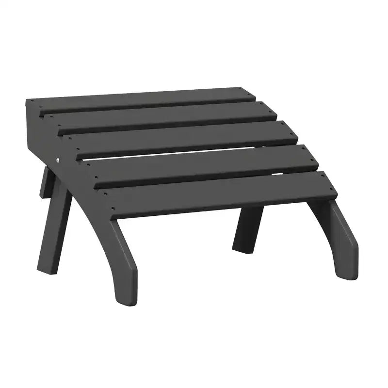 WestinTrends Dylan HDPE Outdoor Patio Adirondack Chair with Ottoman (2-Piece Set)