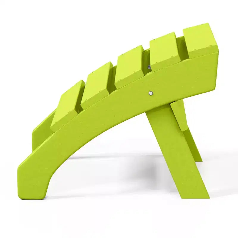 WestinTrends Dylan HDPE Outdoor Patio Adirondack Chair with Ottoman (2-Piece Set)