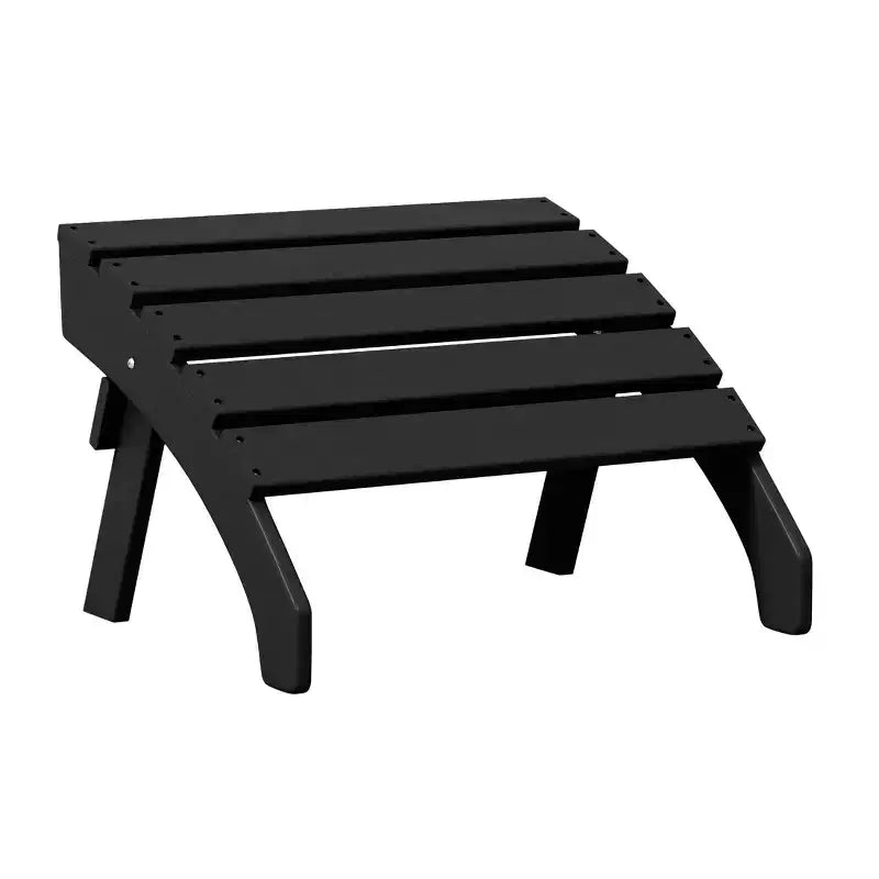 WestinTrends Dylan HDPE Outdoor Patio Adirondack Chair with Ottoman (2-Piece Set)