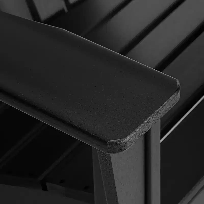 WestinTrends Dylan HDPE Outdoor Patio Adirondack Chair with Ottoman (2-Piece Set)