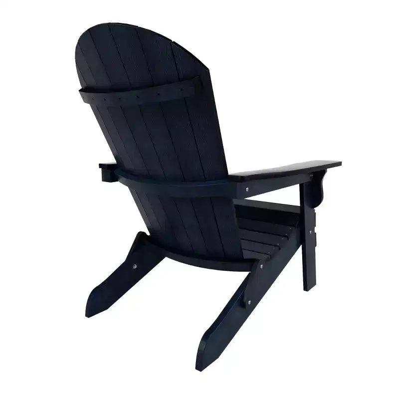 WestinTrends Tuscany HIPS Outdoor Patio Folding Adirondack Chair with Ottoman (2-Piece Set)