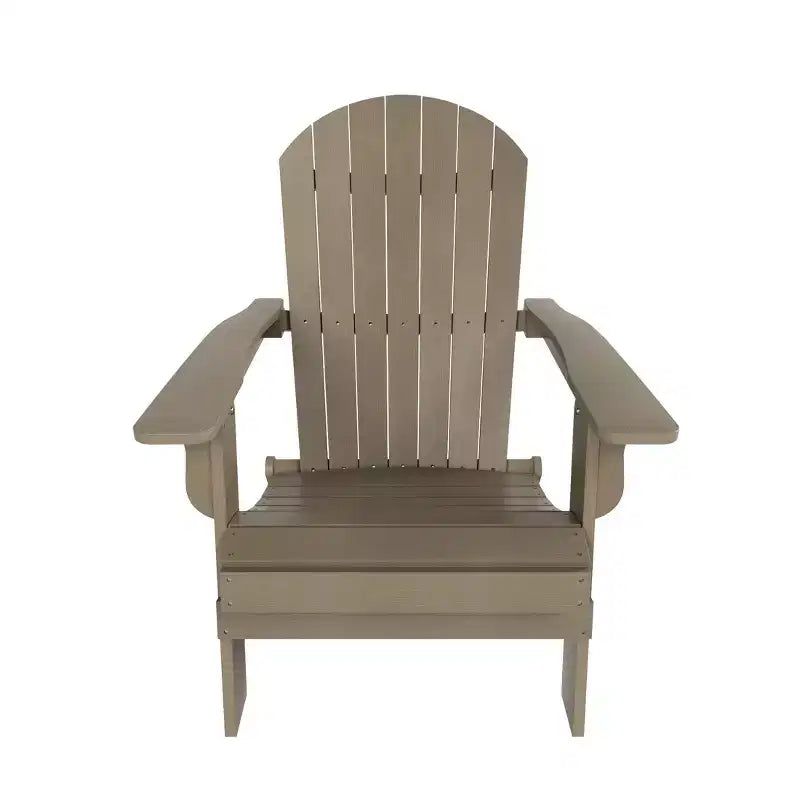 WestinTrends Tuscany HIPS Outdoor Patio Folding Adirondack Chair with Ottoman (2-Piece Set)