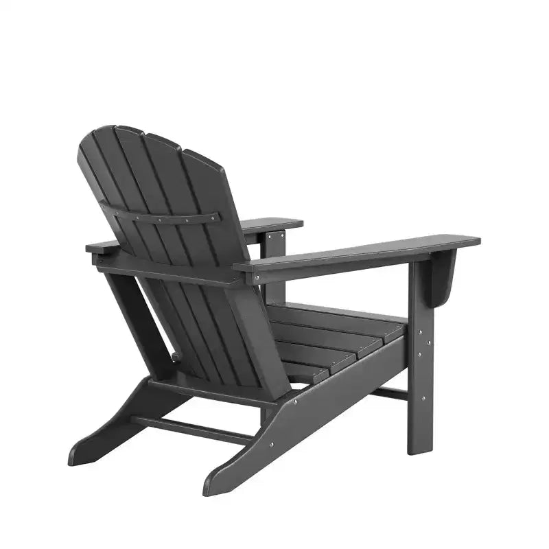 WestinTrends Dylan HDPE Outdoor Patio Adirondack Chair with Side Table (2-Piece Set)