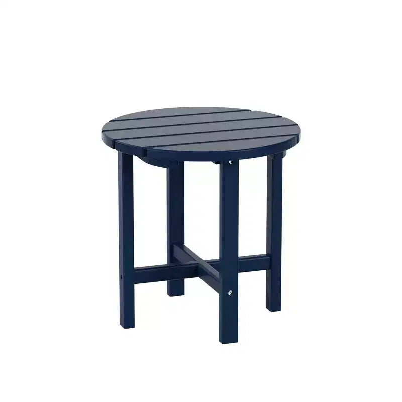 WestinTrends Dylan HDPE Outdoor Patio Adirondack Chair with Side Table (2-Piece Set)