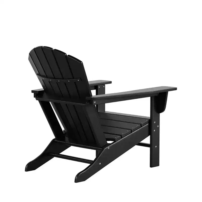 WestinTrends Dylan HDPE Outdoor Patio Adirondack Chair with Side Table (2-Piece Set)