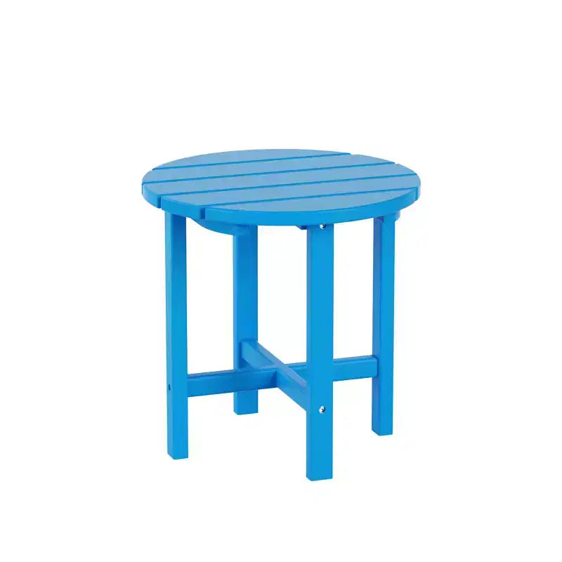 WestinTrends Dylan HDPE Outdoor Patio Adirondack Chair with Side Table (2-Piece Set)