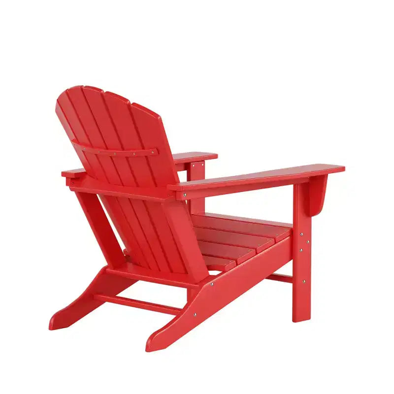 WestinTrends Dylan HDPE Outdoor Patio Adirondack Chair with Side Table (2-Piece Set)