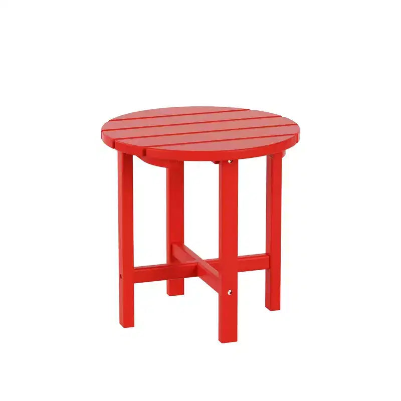 WestinTrends Dylan HDPE Outdoor Patio Adirondack Chair with Side Table (2-Piece Set)