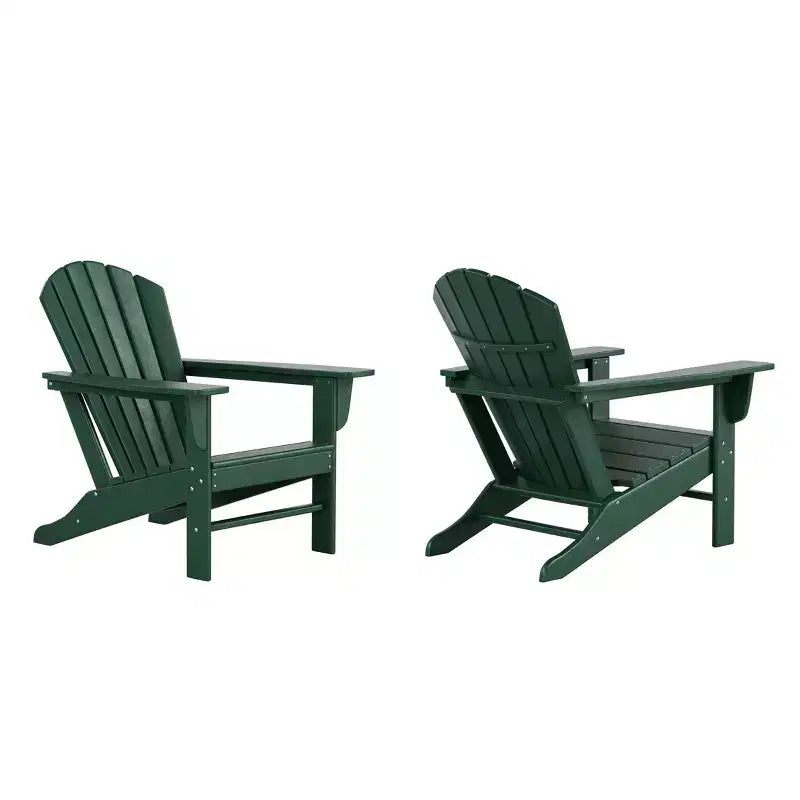 WestinTrends Dylan HDPE Outdoor Patio Adirondack Chair (Set of 2)