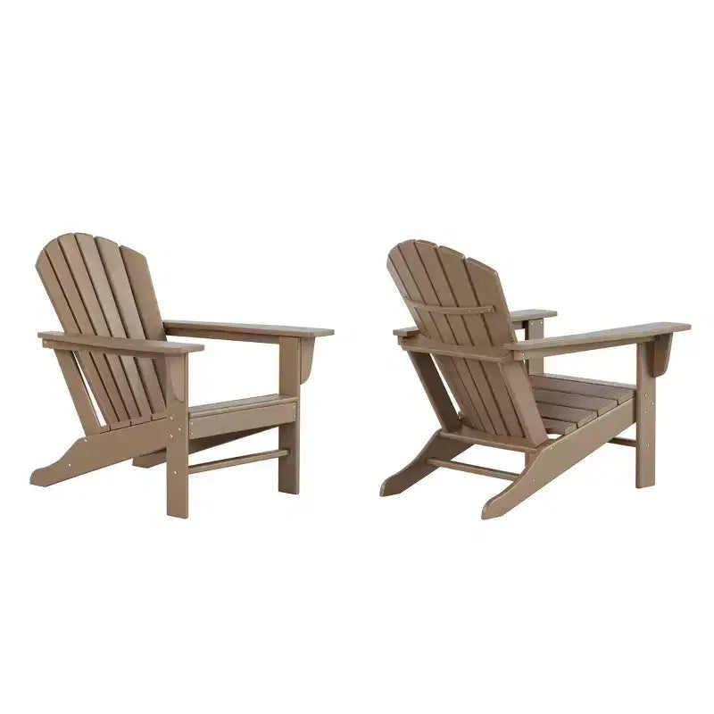 WestinTrends Dylan HDPE Outdoor Patio Adirondack Chair (Set of 2)