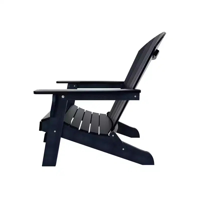 WestinTrends Tuscany HIPSOutdoorPatioFoldingAdirondackChair with Ottoman and Side Table (3-Piece)