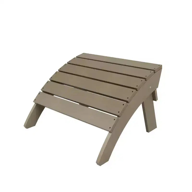 WestinTrends Tuscany HIPSOutdoorPatioFoldingAdirondackChair with Ottoman and Side Table (3-Piece)