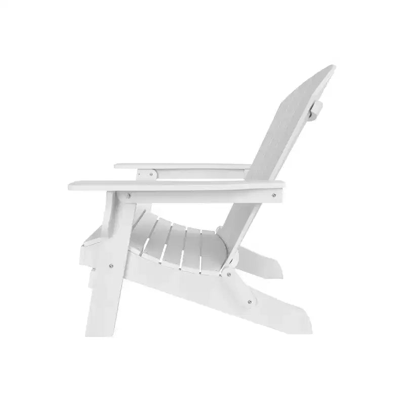 WestinTrends Tuscany HIPSOutdoorPatioFoldingAdirondackChair with Ottoman and Side Table (3-Piece)