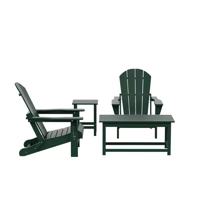 WestinTrends 4-Piece Outdoor Paio Adirondack Conversation Set