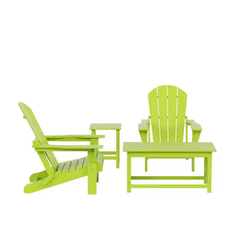 WestinTrends 4-Piece Outdoor Paio Adirondack Conversation Set