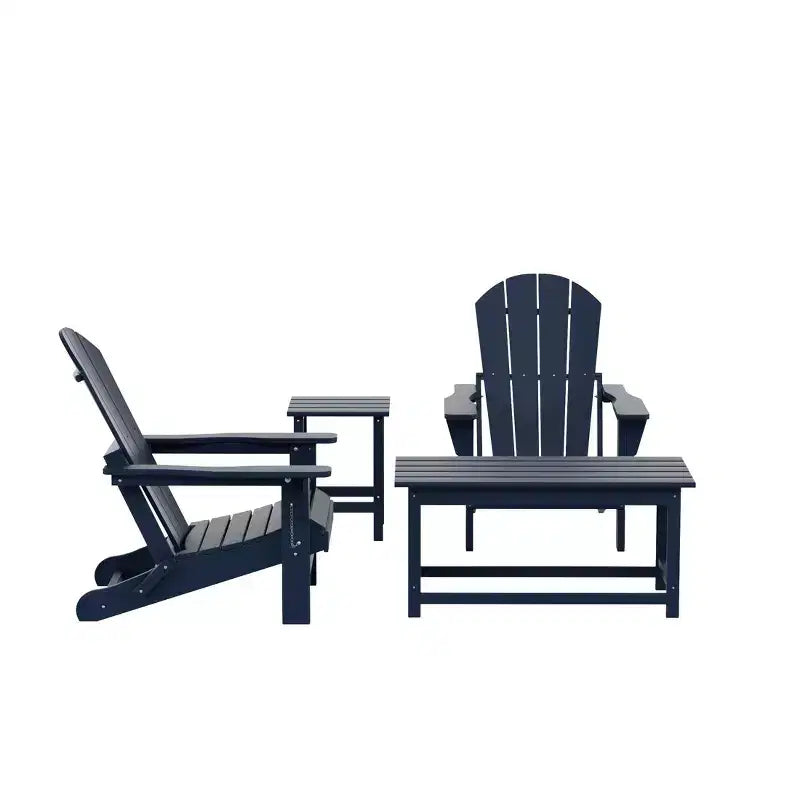 WestinTrends 4-Piece Outdoor Paio Adirondack Conversation Set