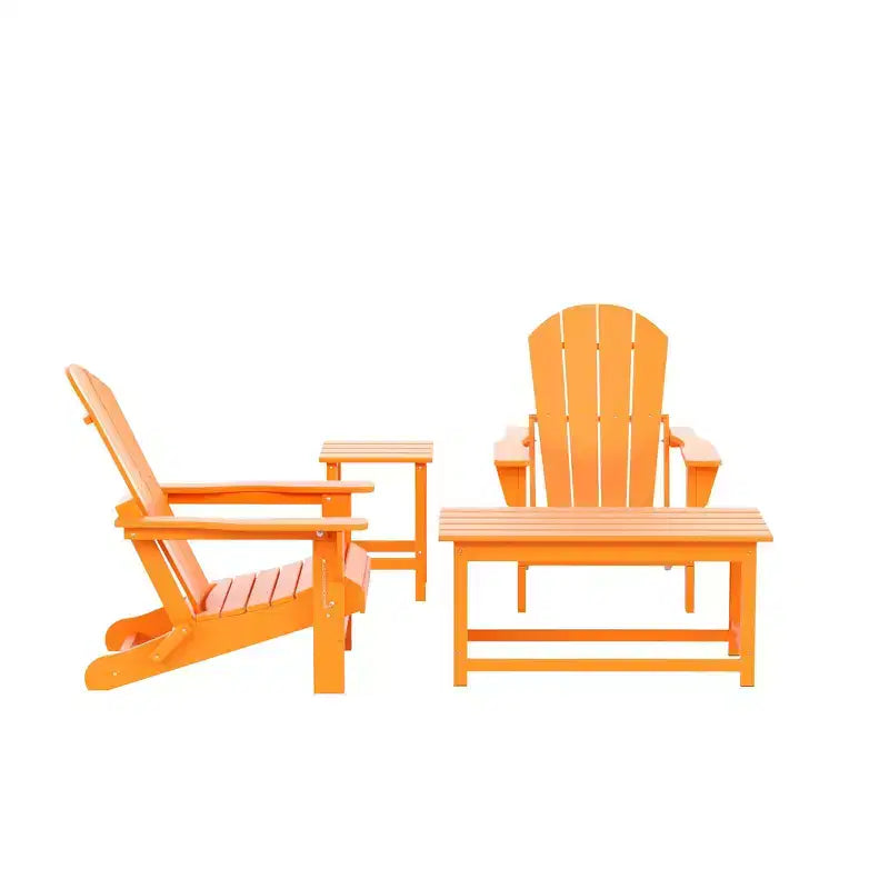 WestinTrends 4-Piece Outdoor Paio Adirondack Conversation Set