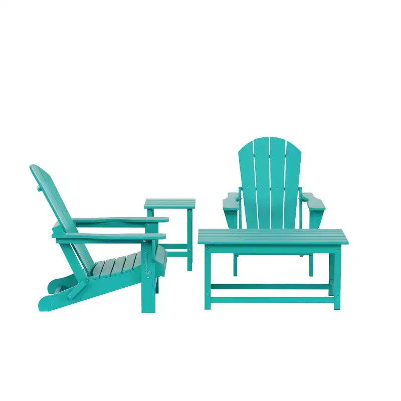 WestinTrends 4-Piece Outdoor Paio Adirondack Conversation Set