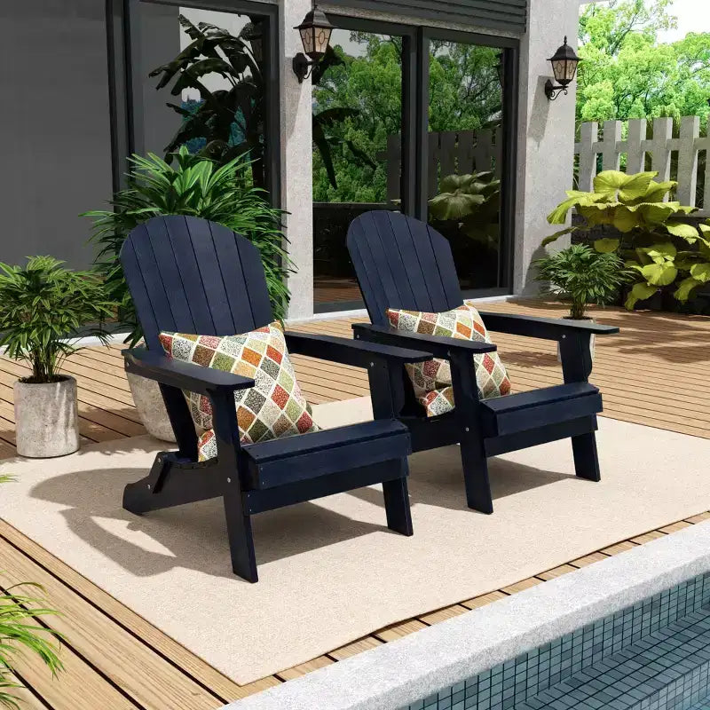 WestinTrends Tuscany HIPSOutdoorPatioFoldingAdirondackChair (Set of 2)