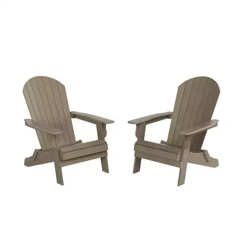 WestinTrends Tuscany HIPSOutdoorPatioFoldingAdirondackChair (Set of 2)