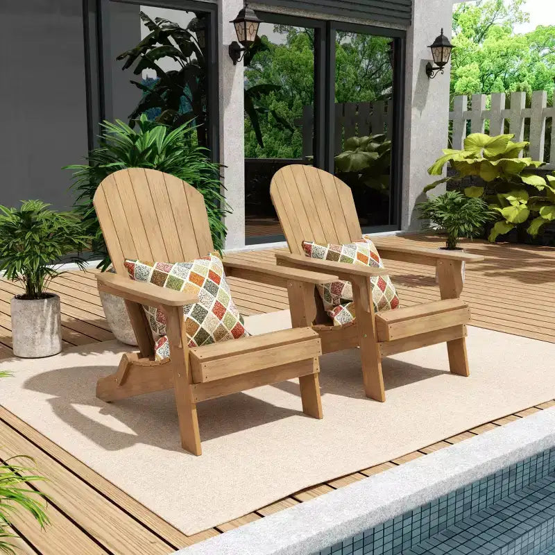 WestinTrends Tuscany HIPSOutdoorPatioFoldingAdirondackChair (Set of 2)