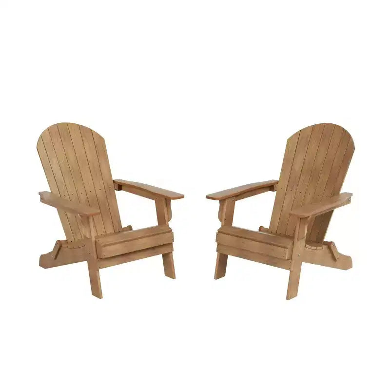 WestinTrends Tuscany HIPSOutdoorPatioFoldingAdirondackChair (Set of 2)