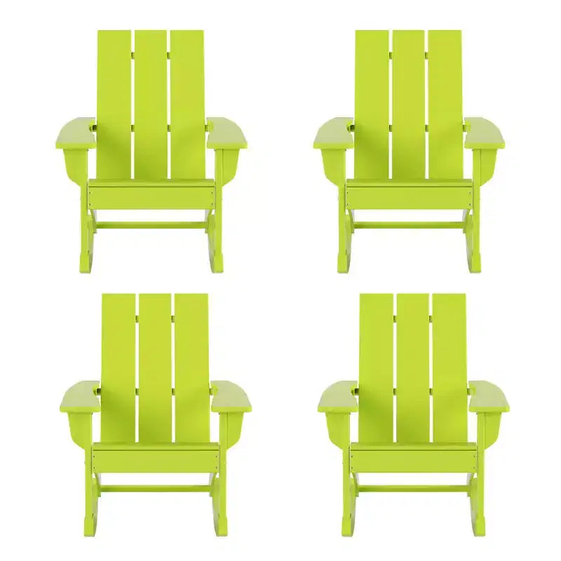 WestinTrends Modern Adirondack Outdoor Rocking Chair (Set of 4)