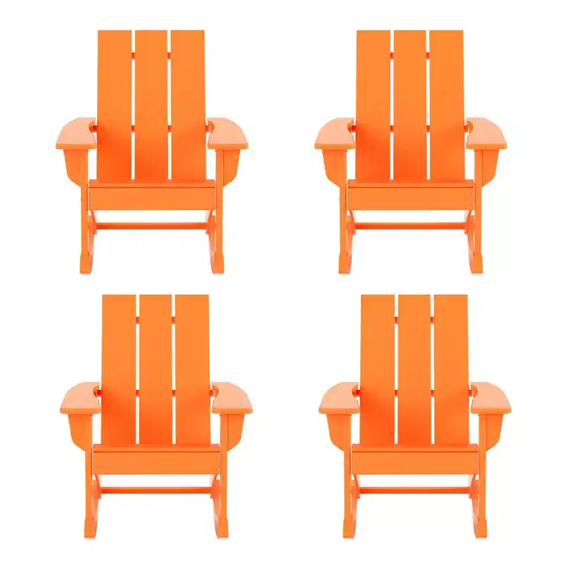 WestinTrends Modern Adirondack Outdoor Rocking Chair (Set of 4)
