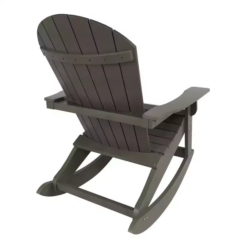 WestinTrends 2-Piece Outdoor Patio Adirondack Rocking Chair with Side Table Set