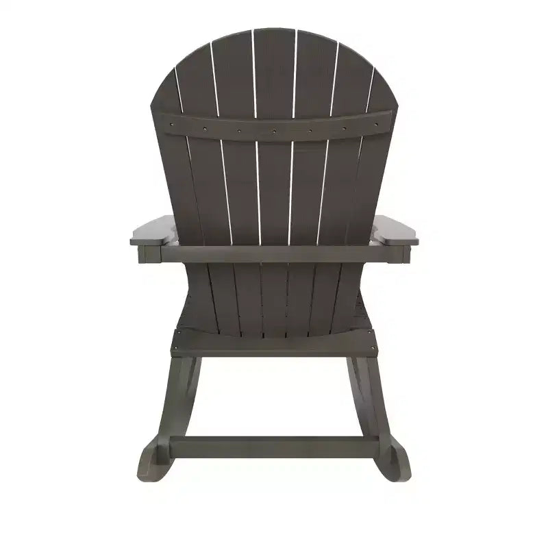 WestinTrends 2-Piece Outdoor Patio Adirondack Rocking Chair with Side Table Set