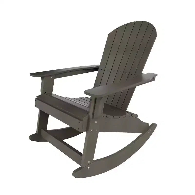WestinTrends 2-Piece Outdoor Patio Adirondack Rocking Chair with Side Table Set