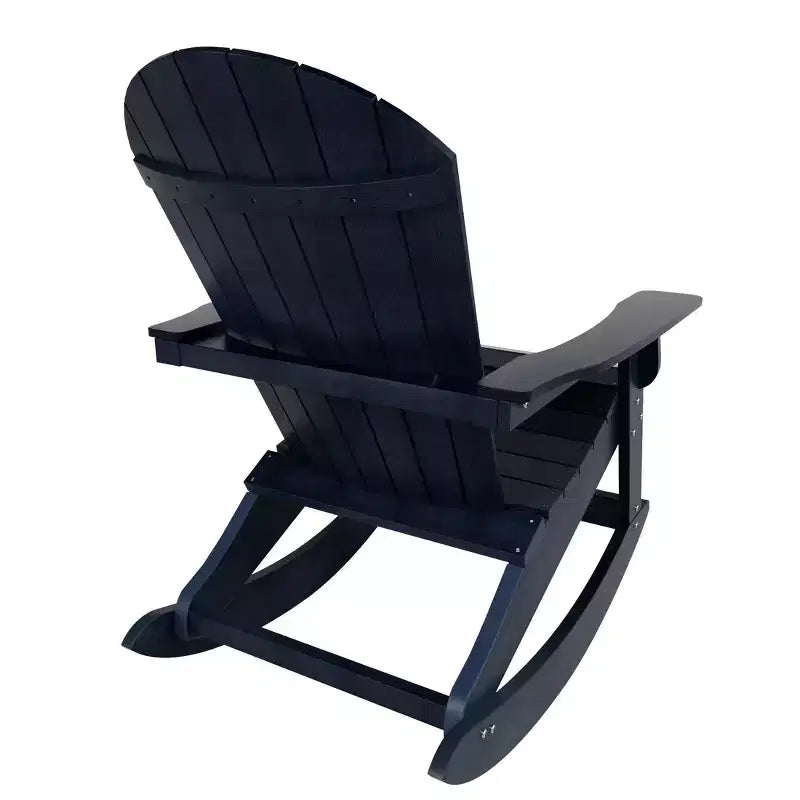 WestinTrends 2-Piece Outdoor Patio Adirondack Rocking Chair with Side Table Set