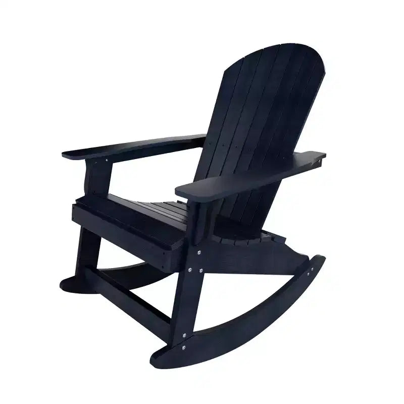 WestinTrends 2-Piece Outdoor Patio Adirondack Rocking Chair with Side Table Set
