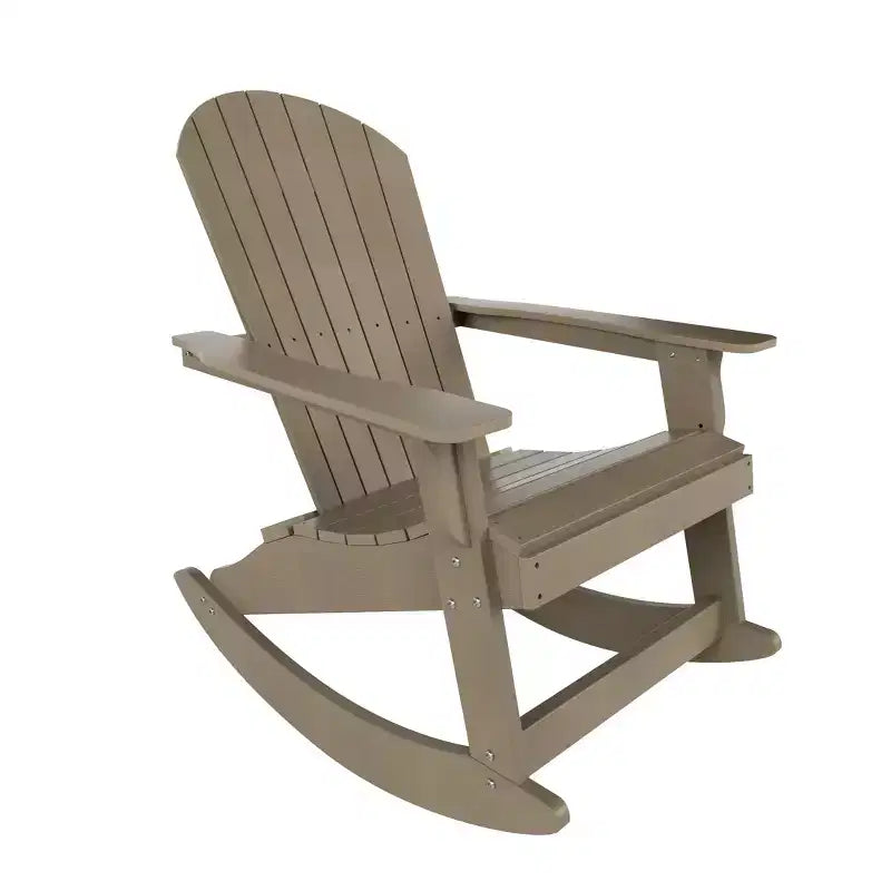 WestinTrends 2-Piece Outdoor Patio Adirondack Rocking Chair with Side Table Set