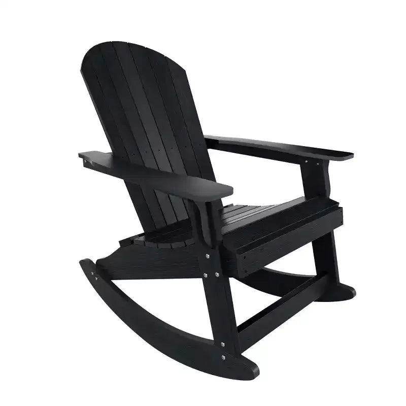 WestinTrends 2-Piece Outdoor Patio Adirondack Rocking Chair with Side Table Set