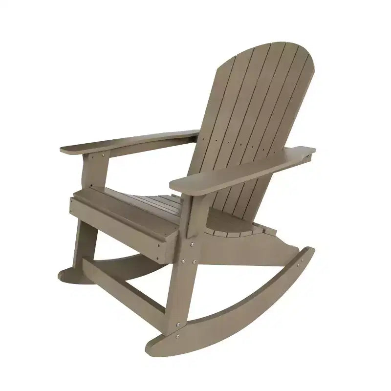 WestinTrends 2-Piece Outdoor Patio Adirondack Rocking Chair with Side Table Set