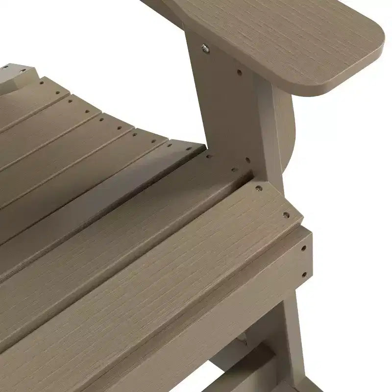 WestinTrends 2-Piece Outdoor Patio Adirondack Rocking Chair with Side Table Set