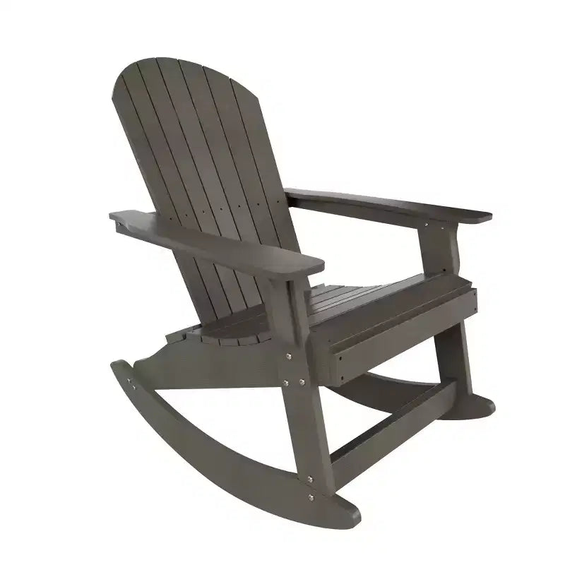 WestinTrends 2-Piece Outdoor Patio All-weather Adirondack Rocking Chair Set