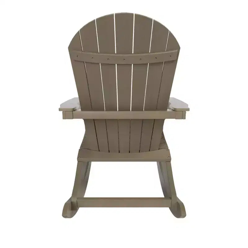 WestinTrends 2-Piece Outdoor Patio All-weather Adirondack Rocking Chair Set