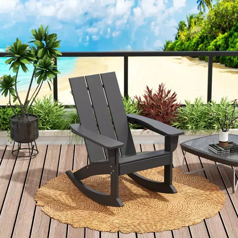 WestinTrends Modern Adirondack Outdoor Rocking Chair (Set of 2)