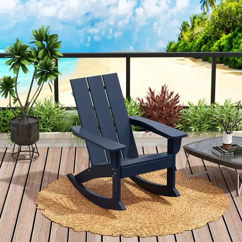 WestinTrends Modern Adirondack Outdoor Rocking Chair (Set of 2)