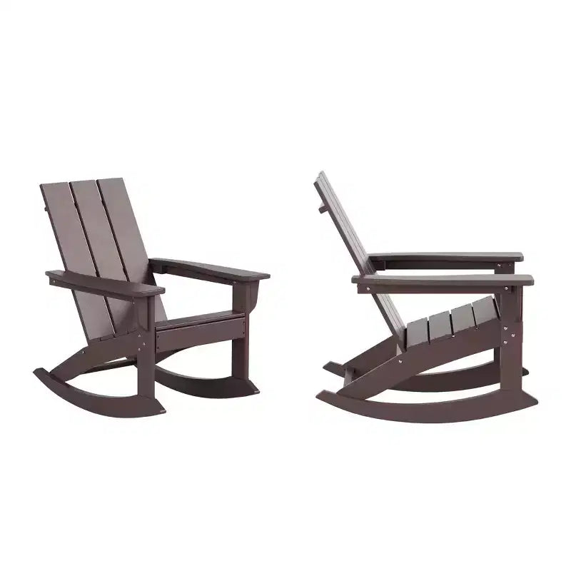 WestinTrends Modern Adirondack Outdoor Rocking Chair (Set of 2)